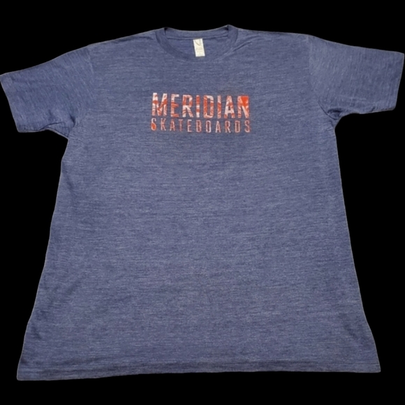 Meridian Skateboards T Shirt Sz L NWOT - Picture 2 of 5